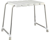 Scaun cu picioare pentru cabina de dus 32x40 cm alb