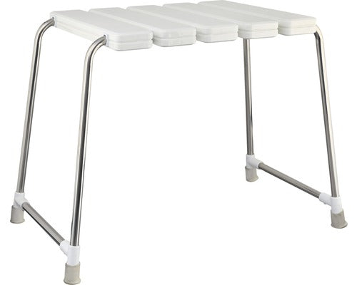 Scaun cu picioare pentru cabina de dus 32x40 cm alb