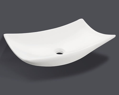 Lavoar Jungborn Veronia, cu Montaj pe Blat, 57 cm, Alb