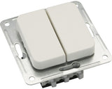 Intrerupator Cap-scara Dublu Roth Lange Basic, Alb
