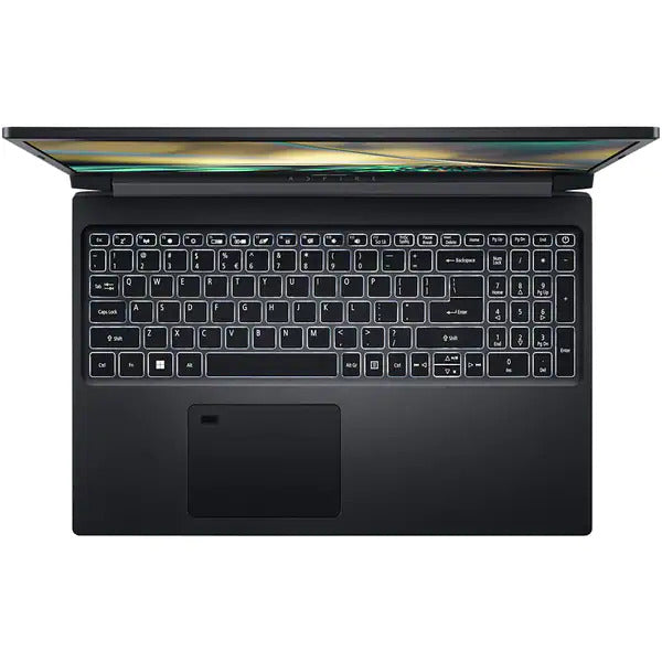 Laptop Gaming ACER Aspire 7 A715-43G-R9R0 AMD Ryzen 7 5825U pana la 4.5GHz, 15.6" Full HD, 8GB, SSD 512GB, NVIDIA GeForce RTX 3050 Ti 4GB, Free Dos, Negru