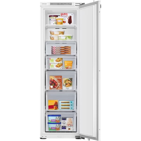 Congelator incorporabil Samsung BRZ22610EWW/EF, 218 l, Clasa E, Total No Frost, Cool Select+, Compresor Digital Inverter, WiFi, AI Energy, Smart Control, H 177.5 cm
