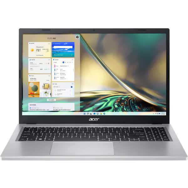 Laptop ACER Aspire 3 A315-24P-R9FC, AMD Ryzen 5 7520U pana la 4.3GHz, 15.6" Full HD, 8GB, SSD 512GB, AMD Radeon 610M Graphics, Free Dos, Argintiu