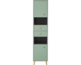 Dulap Baie Inalt Bjarne, 2 Usi 2 Sertare, Pal, 40,3x177,3 Cm, Verde