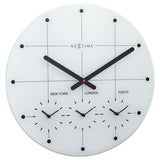 Ceas de perete NeXtime Big City, 43cm, alb