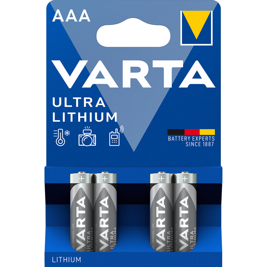 Baterie, VARTA, Ultra Litium, AAA, LR03