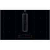 Plita incorporabila Electrolux KCC85450, Inductie, 4 zone de gatit, Hota integrata, Putere absorbrie 630 mc/h, FlexiBridge, Booster, Timer, Negru