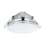Spot incastrat PINEDA 1, 95962, LED, 6W, Ø 82, 500 Lumeni, 3000 K (Calda), Otel / Plastic / Crom