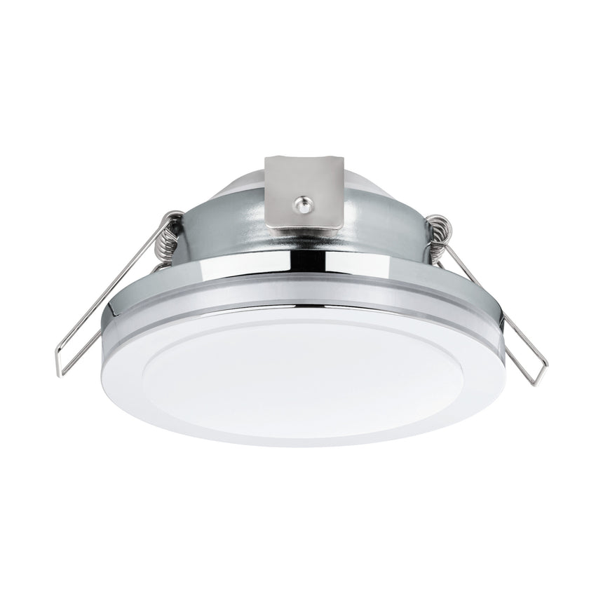 Spot incastrat PINEDA 1, 95962, LED, 6W, Ø 82, 500 Lumeni, 3000 K (Calda), Otel / Plastic / Crom