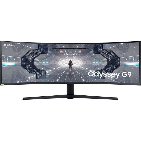 Monitor Gaming VA QLED Samsung 49" LC49G95TSSPXEN, 5120 x 1440, HDMI, DisplayPort, Ecran curbat, AMD FreeSync, Nvidia G-Sync, 240 Hz, 1 ms (Negru/Alb)