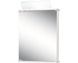 Dulap baie cu oglinda Jokey Entro, cu iluminare, PAL, 50x74 cm, alb aluminiu, IP 20