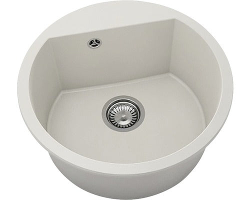 Chiuveta Bucatarie Rotunda Fat Avangard 223 Ø51 Cm, Fatgranit Light Beige