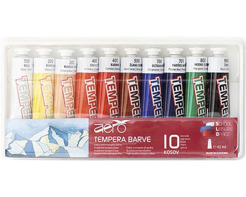 Set 10 Tempera 10x42 Ml