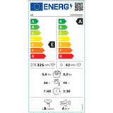 LG F2DR508SBW masina de spalat cu uscator cu abur, max. 1200 rpm, tehnologie AI DD, design ingust, 8/5 kg,