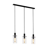 Lustra Montefino EGLO, metal si sticla culoare transparent