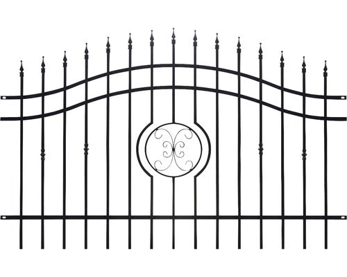 Panou Gard Polbram Nedeia Otel Galvanizat 160-180x200 Cm Negru