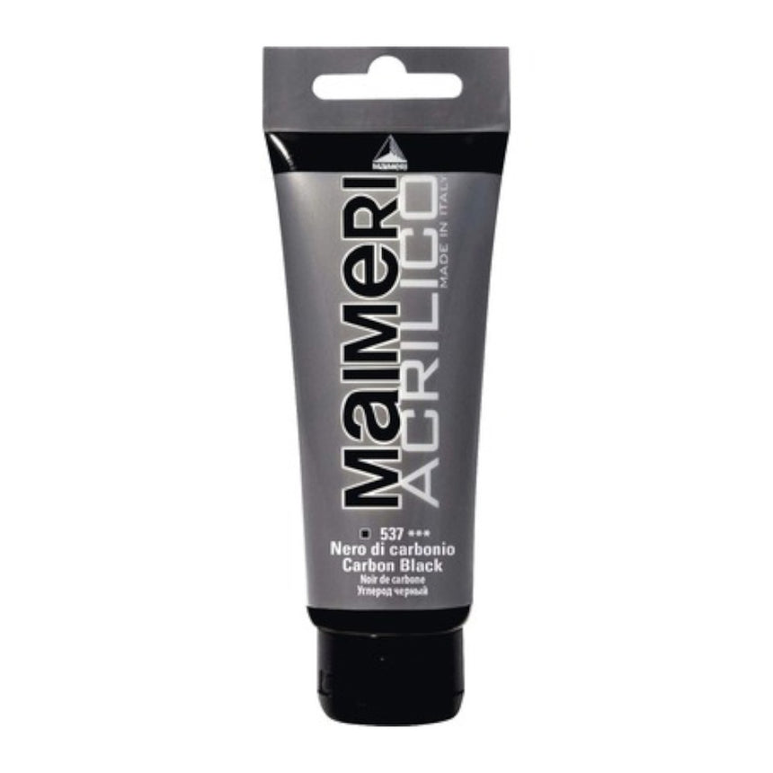 Culoare Acrilica, Carbon Black, 75 ml, Acrilico Maimeri