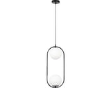 Pendul Ghita E27 Max. 2x20w, Alb/negru