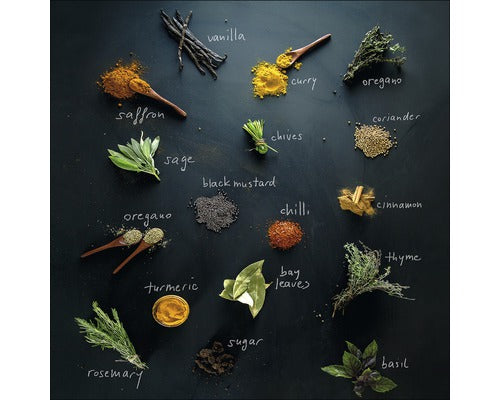 Tablou Sticla Herbage Mix 80x80 Cm