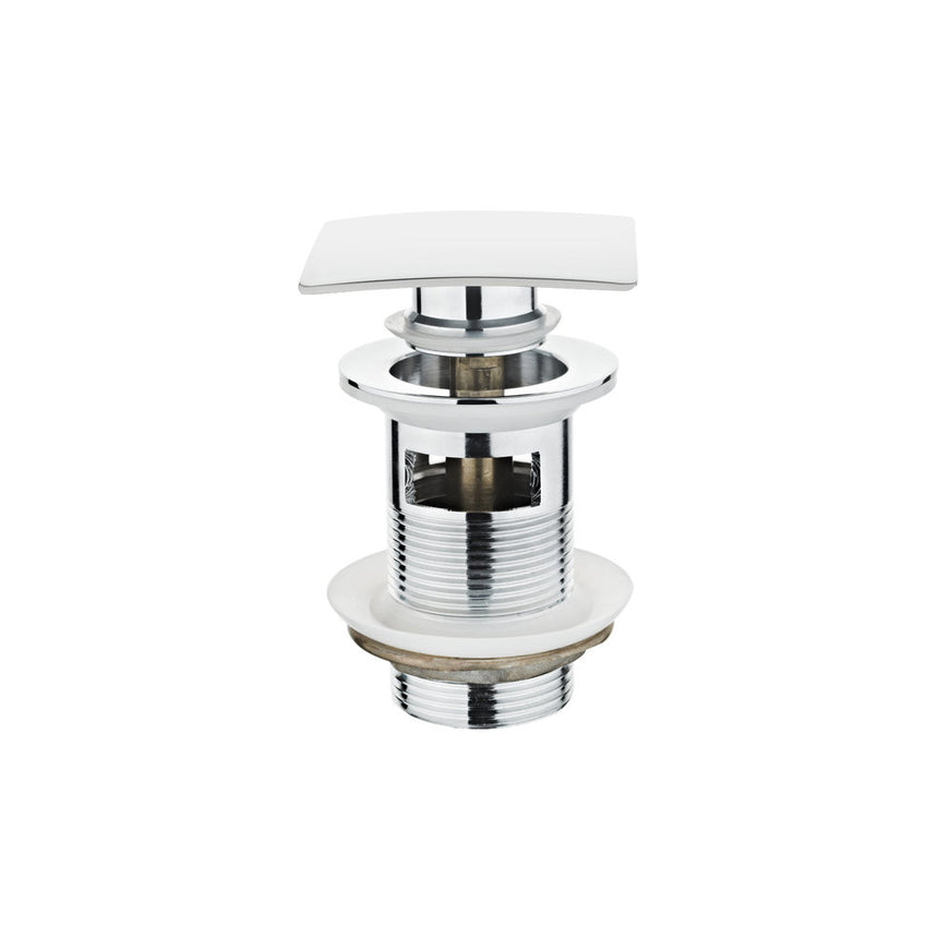 Ventil TEKA CLICK-CLACK rectangular 1107200, cu preaplin, Finisaj Crom