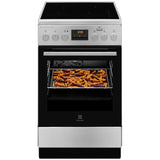 Aragaz Electrolux LKI564200X, Electric, Inductie, 4 zone de gatit, Cuptor electric multifunctional, Booster, SteamBake, AirFry, Autocuratare catalitica, Grill electric, Clasa A, 50 cm, Inox