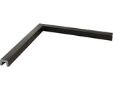 Prag Cabina Dus Unghi Drept din Marmura Compozita 80x80 cm Granit Negru