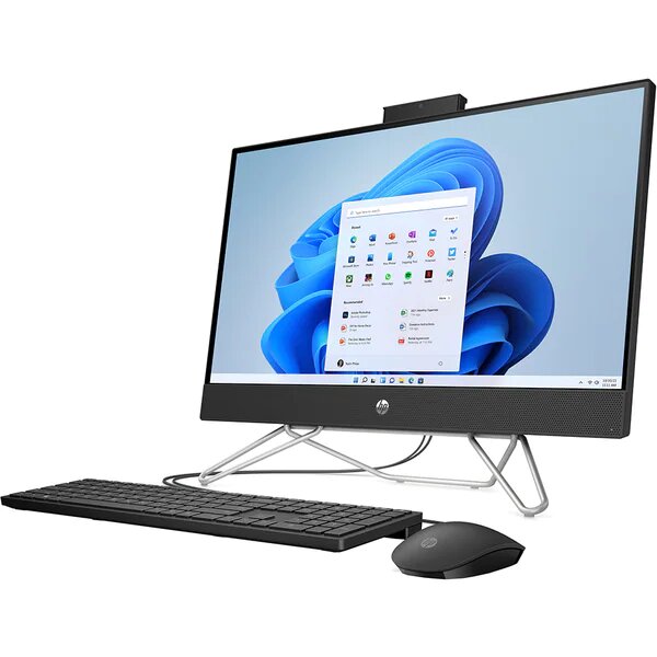 Sistem All-in-One HP 24-cb0036nq PC cu procesor AMD Ryzen™ 3 5300U pana la 3.80 GHz, 23.8", Full HD, 8GB, 256GB SSD, AMD Radeon™ Graphics, Windows 11 Home