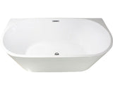 Cada de baie dreptunghiulara freestanding Linea Eco 75x150x58 cm acril alb