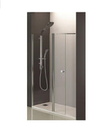 Paravan Dus cu Usa Batanta Sanotechnik Sanoflex Grande, 160x195 cm, Sticla Securizata Transparenta, Profil Crom