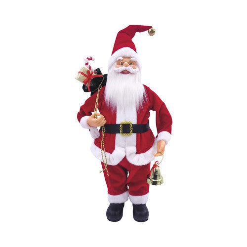 Figurina decorativa Mos Craciun, H 60 cm, rosu