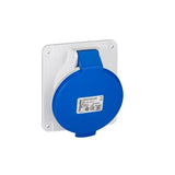 Priza simpla cu impamantare Schneider Electric PratiKa PKF32F423, 32A, montaj ingropat, pentru exterior, IP44