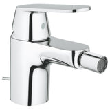 Baterie bideu Grohe Cosmopolitan, 1/2'', monocomanda, marimea S, limitator debit, cartus ceramic, set evacuare cu tija, crom