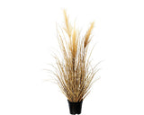 Planta Artificiala Iarba Pampas In Ghiveci H 76 Cm Maro