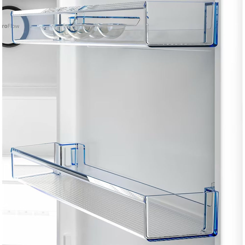 Combina frigorifica Beko B5RCNA406HXB1, 355 l, No Frost, Clasa C, AeroFlow , HarvestFresh , MaxStore, H 203,5 cm, Metal Look