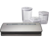 Aparat de vidat Gorenje VS120ES, 120W, Vidare, Sigilare, Recipiente incluse, argintiu-negru