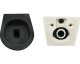 Set vas WC suspendat, include capac WC soft close, negru mat
