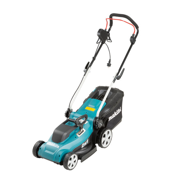 Masina de tuns gazon/iarba electrica Makita ELM3320, putere 1200 W, 33 cm latime lucru, 3 trepte taiere, 30 L sac colector