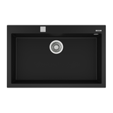 Chiuveta de bucatarie Teka FORSQUARE 72.40 TG, Tegranite+, 790 x 500 mm, negru metalizat