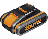Acumulator WORX WA3551, 20V, 2.0Ah cu indicator, compatibil cu tehnologia WORX PowerShare