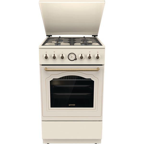 Aragaz GORENJE GGI5BCLI, 4 arzatoare, Gaz, L 50 cm, Grill, Bej