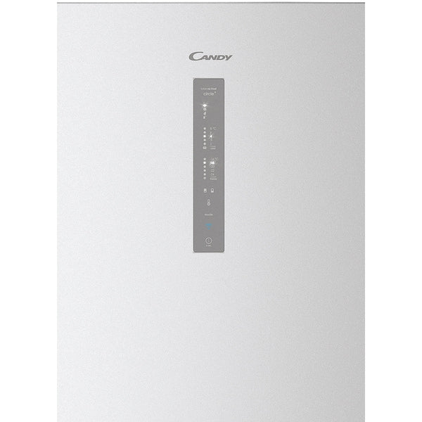 Combina Frigorifica CANDY CCE7T620DS, No Frost, 377 l, H 200 cm, Clasa D, Wi-Fi, Argintiu