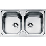 Chiuveta bucatarie Franke OLX 620, 2 cuve, 790x500mm, inox satinat