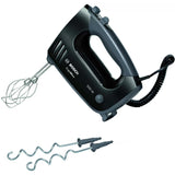 Mixer de mana Bosch MFQ3650X, 500 W, 5 trepte de putere + Turbo, Negru
