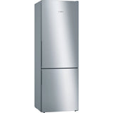 Combina frigorifica Bosch KGE49AICA, 419 l, Low Frost, VitaFresh, Control electronic, Raft sticle, Super freeze, Clasa C, H 201 cm, Inox Antiamprenta