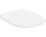 Capac WC REIKA Mino, inchidere lenta, Quick siClean, balamale inox, alb