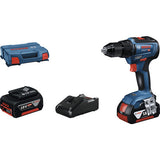Masina de gaurit & insurubat cu acumulator Bosch Professional GSR18V-55 18V max. 55Nm, 2 acumulatori si valiza L-Case inclusa