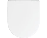 Capac WC ADOB Premium Soft cu burete, inchidere simpa, alb 44,5x37 cm