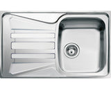 Chiuveta Bucatarie Cu O Cuva Centa Alya 45 79x50 Cm, Cu Picurator, Inox