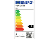 Aplica Cu Led Integrat Ray B 8w 680 Lumeni, Pentru Exterior Ip44, Alba