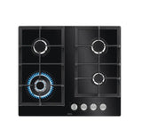 HKB64420NB, Gaz, 4 arzatoare, Wok, negru